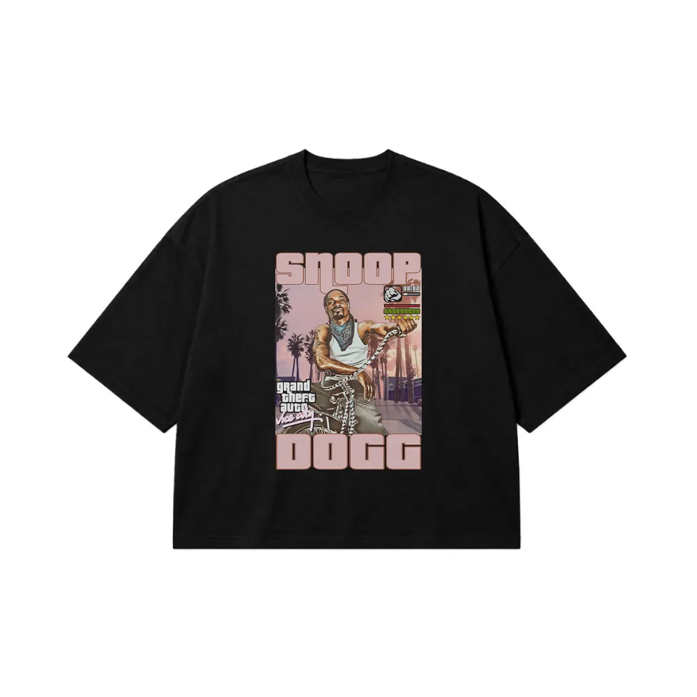 تیشرت باکسی اسنوپ داگ طرح GTA (Snoop Dogg) کد 25186