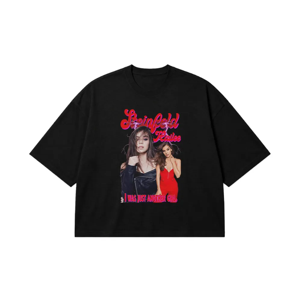 تیشرت باکسی هیلی استینفلد طرح گلامور (Hailee Steinfeld) کد 25202