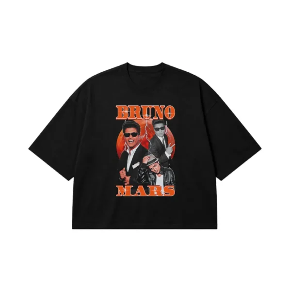 تیشرت باکسی برونو مارس طرح رترو (Bruno Mars) کد 25229