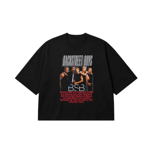 تیشرت باکسی بک‌استریت بویز طرح گروهی (Backstreet Boys) کد 25230