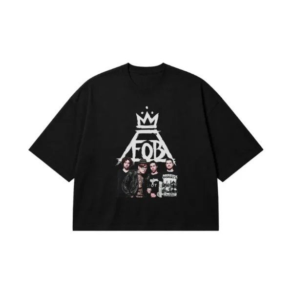 تیشرت باکسی فال اوت بوی طرح لوگو (Fall Out Boy) کد 25236