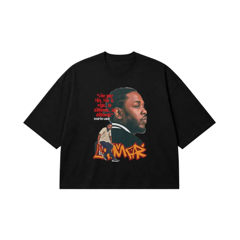 تیشرت باکسی کندریک لامار طرح جمله انگیزشی (Kendrick Lamar) کد 25238