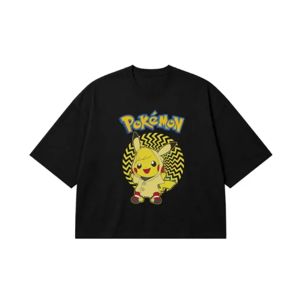 تیشرت باکسی پوکمون طرح پیکاچو (Pikachu) کد 26074
