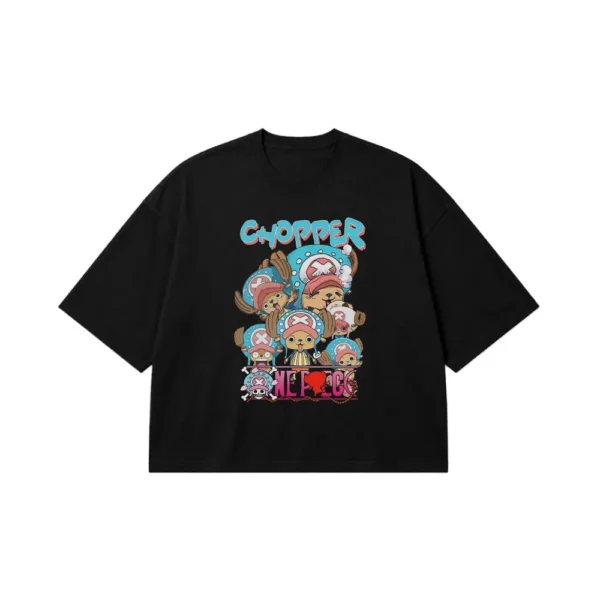 تیشرت باکسی انیمه وان پیس طرح چوپر (Chopper) کد 26132