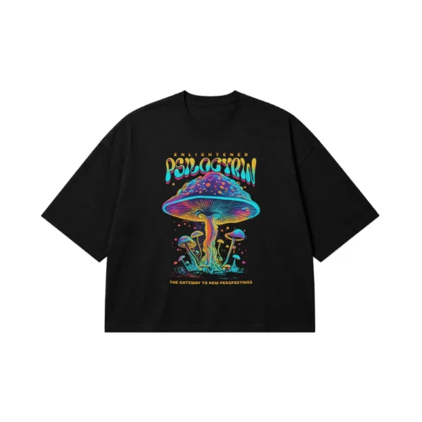 تیشرت باکسی قارچ طرح Enlightened Psilocybin کد 26200