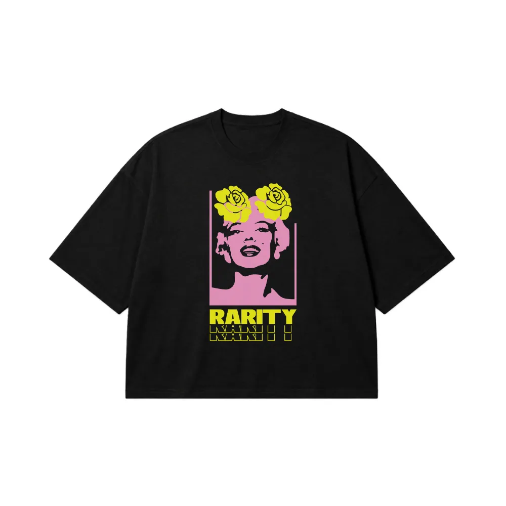 تیشرت باکسی پرتره مرلین مونرو طرح Rarity کد 26357