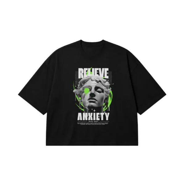 تیشرت باکسی اضطراب طرح Relieve Anxiety کد 26477