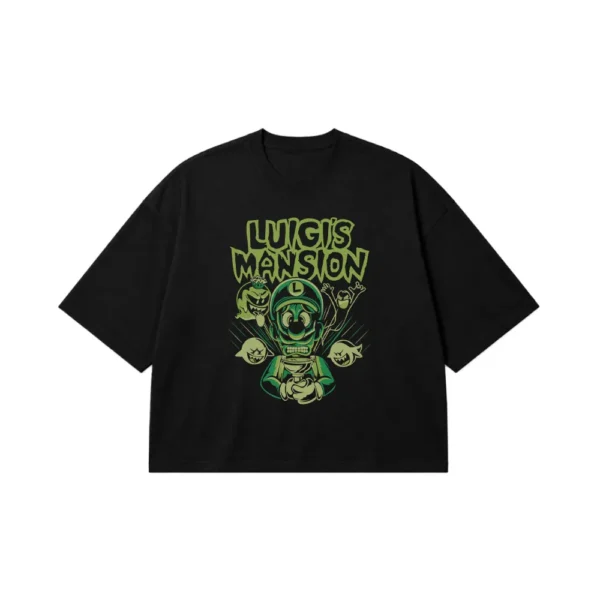 تیشرت باکسی سوپر ماریو طرح Luigi’s Mansion کد 26665