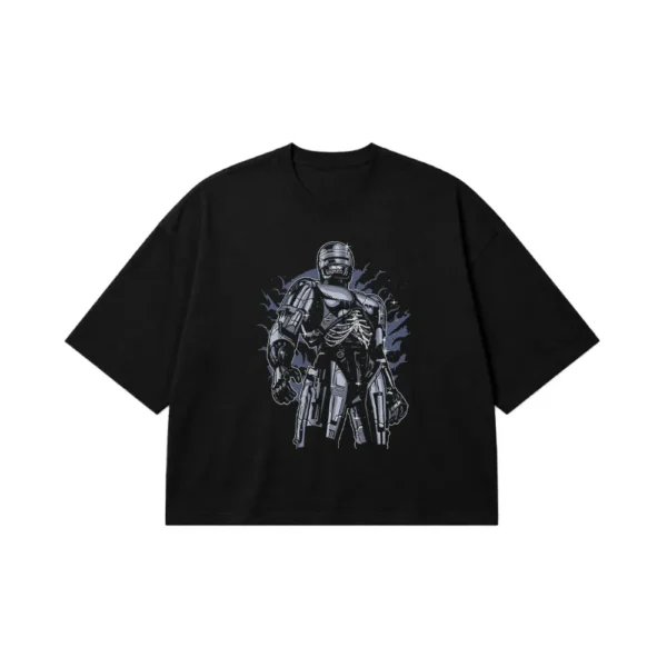 تیشرت باکسی رباتکاپ طرح اسکلت فلزی (RoboCop) کد 26818