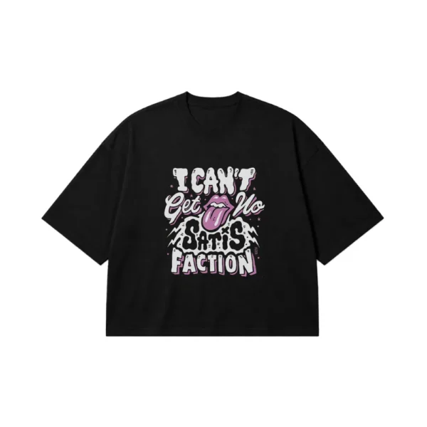 تیشرت باکسی رولینگ استونز طرح Satisfaction (Rolling Stones) کد 26849