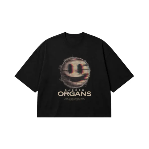 تیشرت باکسی طرح شکلک Sacred Organs کد 26967