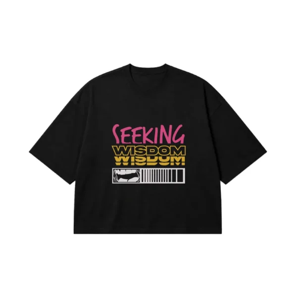 تیشرت باکسی طرح Seeking Wisdom رنگی کد 27199