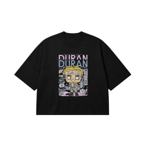 تیشرت باکسی دوران دوران طرح فیگور (Duran Duran) کد 27556