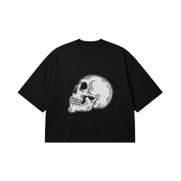 تیشرت باکسی جمجمه طرح See No Evil کد 27612