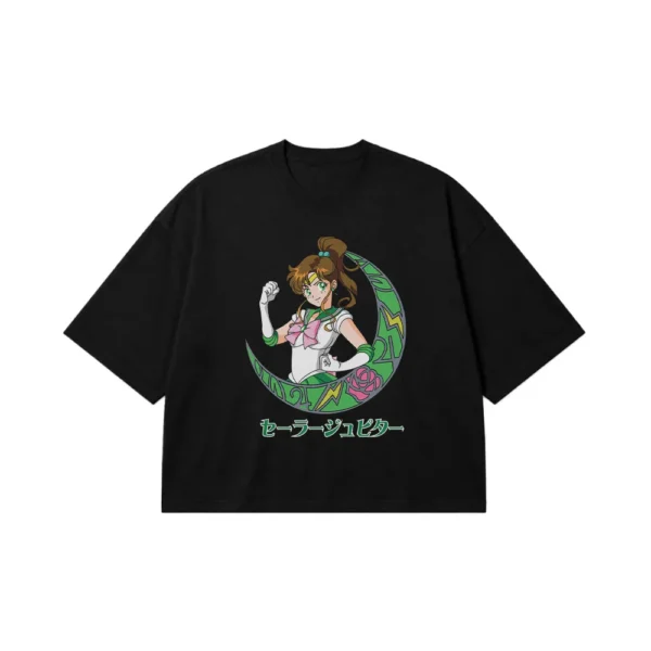 تیشرت باکسی انیمه سیلور مون طرح سیلور جوپیتر (Sailor Jupiter) کد 27896