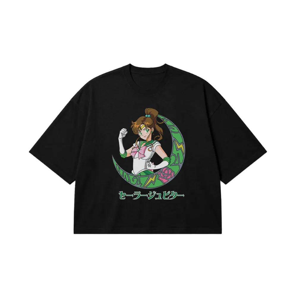 تیشرت باکسی انیمه سیلور مون طرح سیلور جوپیتر (Sailor Jupiter) کد 27896