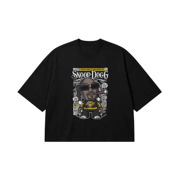 تیشرت باکسی اسنوپ داگ طرح پرتره (Snoop Dogg) کد 27943
