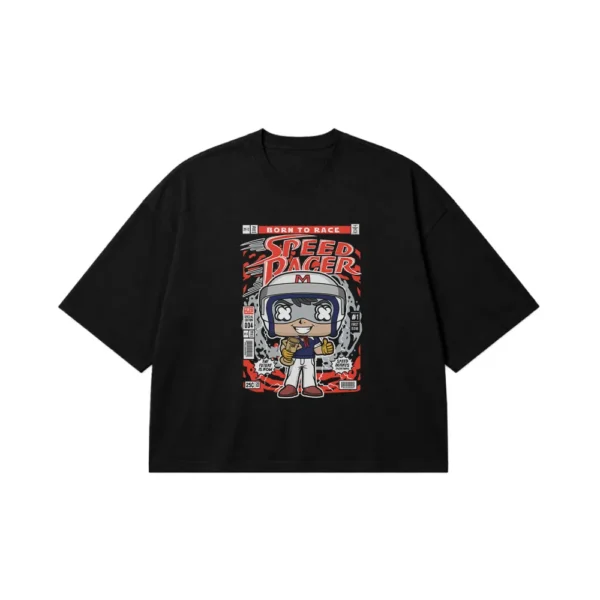 تیشرت باکسی طرح Speed Racer کلاه ایمنی کد 28059