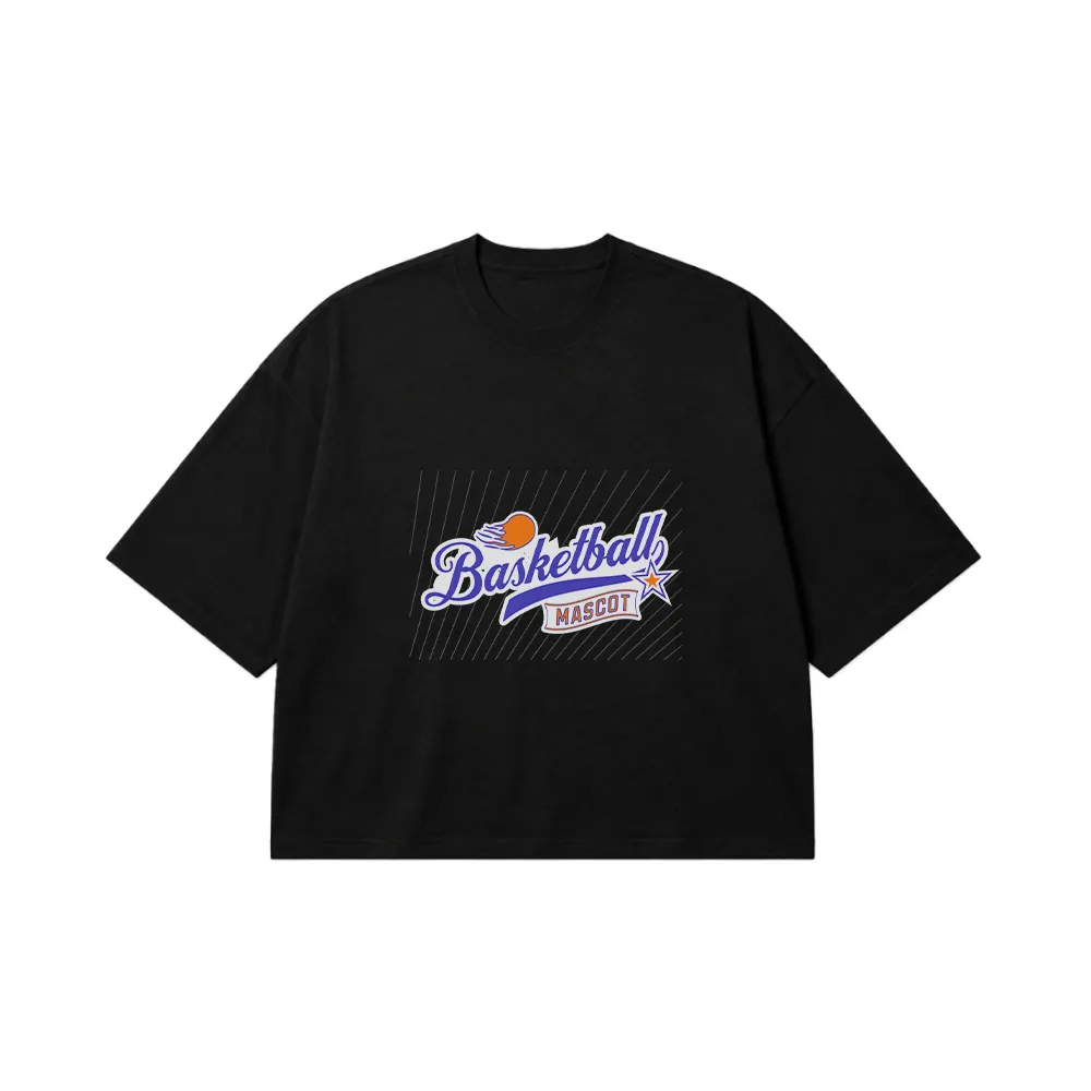 تیشرت باکسی بسکتبال طرح Basketball Mascot کد 28207