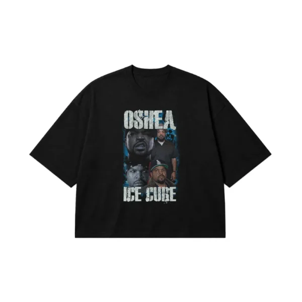 تیشرت باکسی آیس کیوب طرح پرتره (Ice Cube) کد 28222