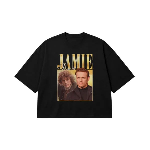 تیشرت باکسی جیمی فریزر طرح پرتره (Jamie Fraser) کد 28258