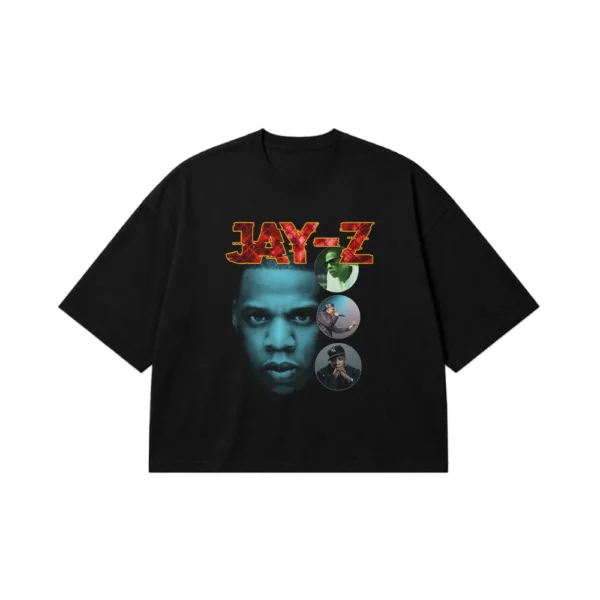 تیشرت باکسی جی‌زد طرح پرتره (Jay-Z) کد 28259