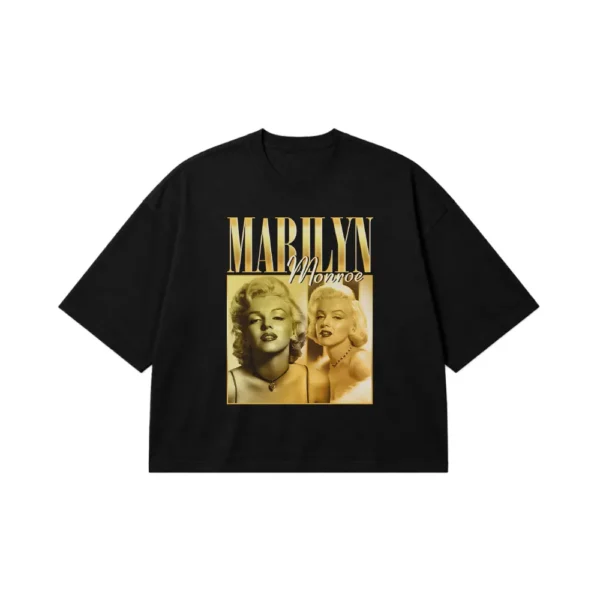 تیشرت باکسی مرلین مونرو طرح پرتره (Marilyn Monroe) کد 28277
