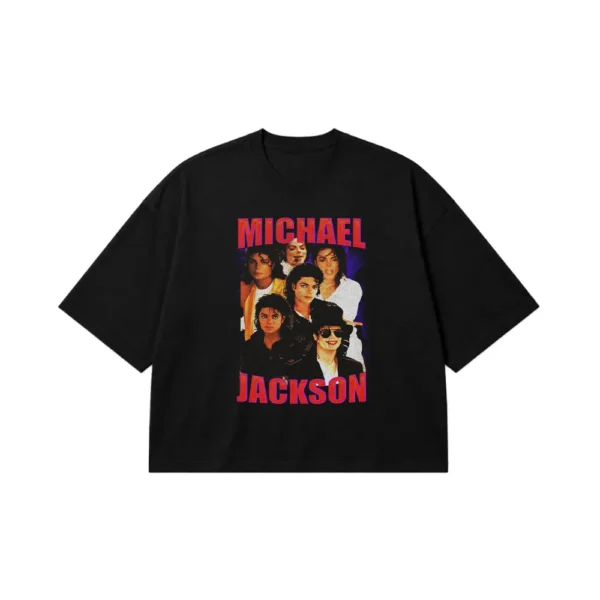 تیشرت باکسی مایکل جکسون طرح پرتره (Michael Jackson) کد 28280