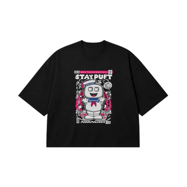تیشرت باکسی طرح Stay Puft Marshmallow کد 28378