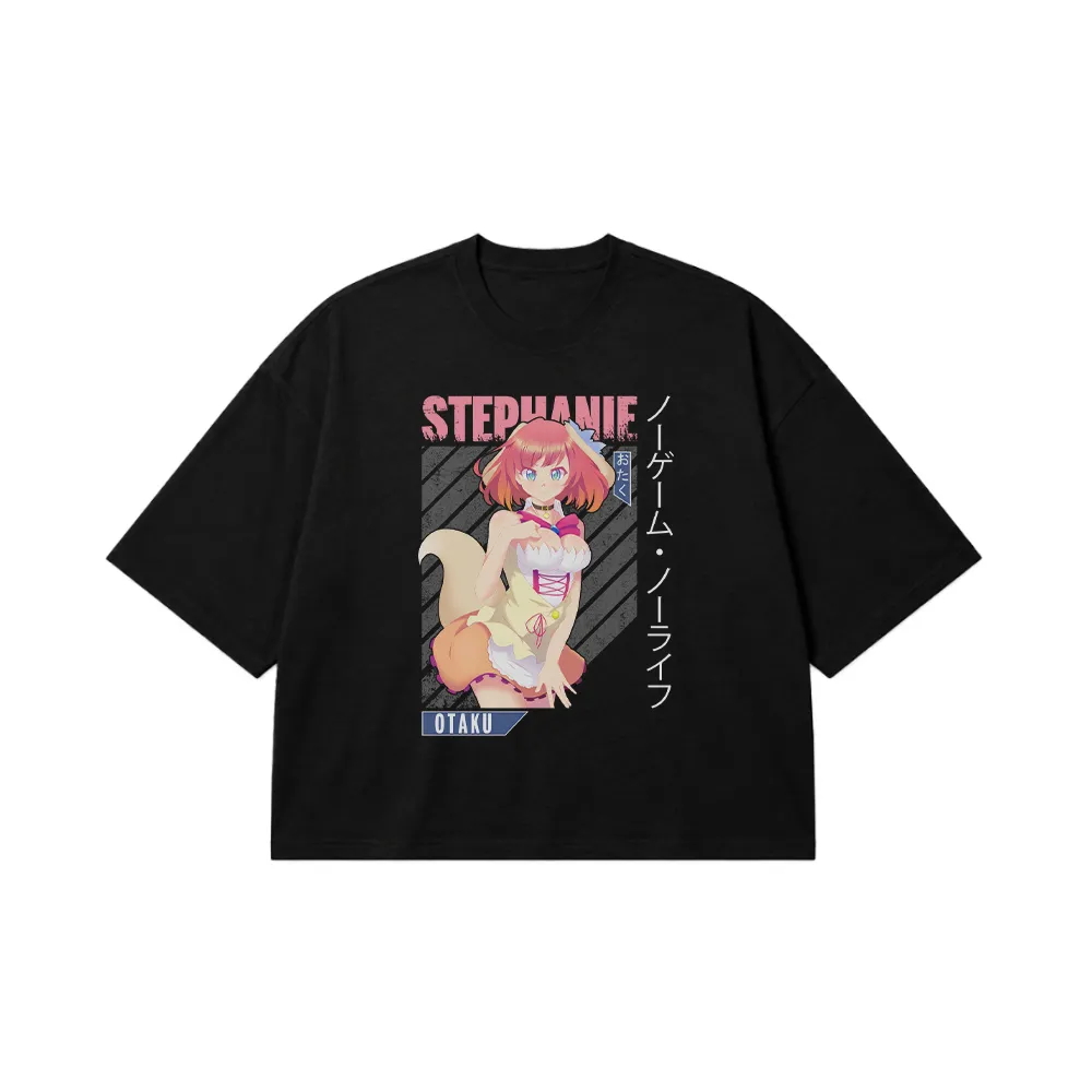 تیشرت باکسی انیمه طرح استفانی اوتاکو (Stephanie Otaku) کد 28393