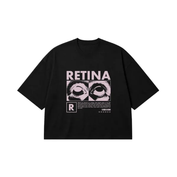 تیشرت باکسی چشم طرح Retina کد 28562