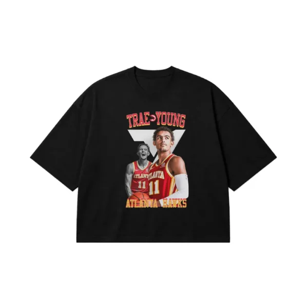 تیشرت باکسی بسکتبال تری یانگ آتلانتا هاوکس (Trae Young) کد 29731