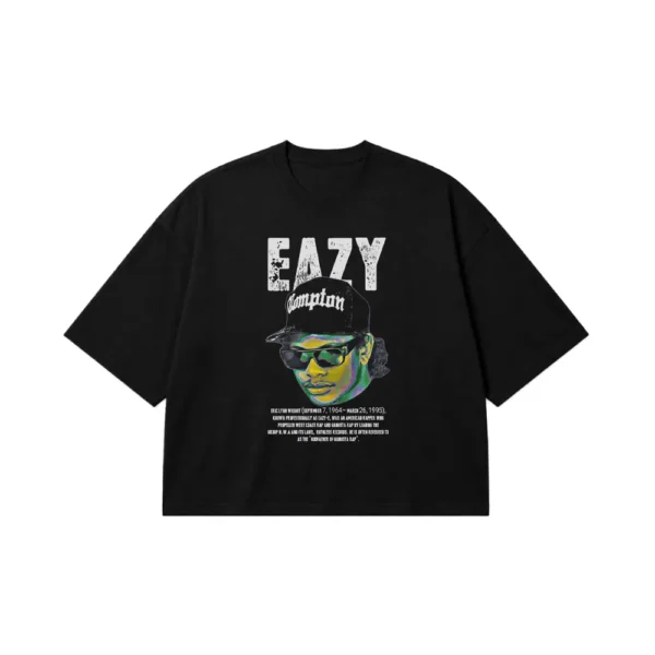 تیشرت باکسی ایزی-ئی طرح پرتره هیپ‌هاپ (Eazy-E) کد 29804