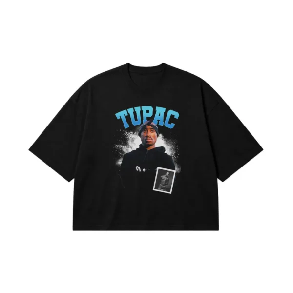 تیشرت باکسی توپاک طرح عکاسی خیابانی (Tupac) کد 29829