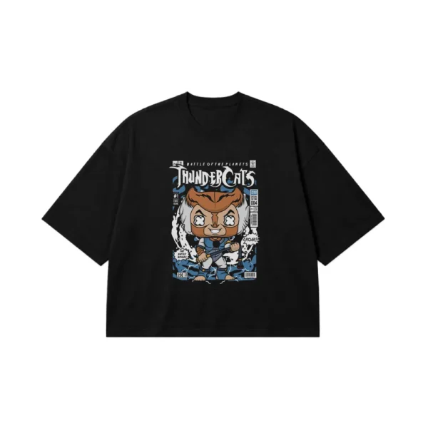 تیشرت باکسی تاندرکتس طرح کاور کمیک (ThunderCats) کد 29838