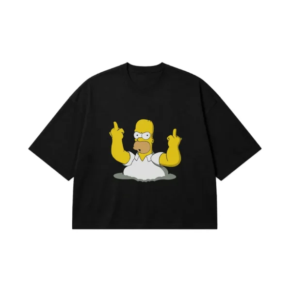 تیشرت باکسی هومر سیمپسون طرح شیطنت (Homer Simpson) کد 29932