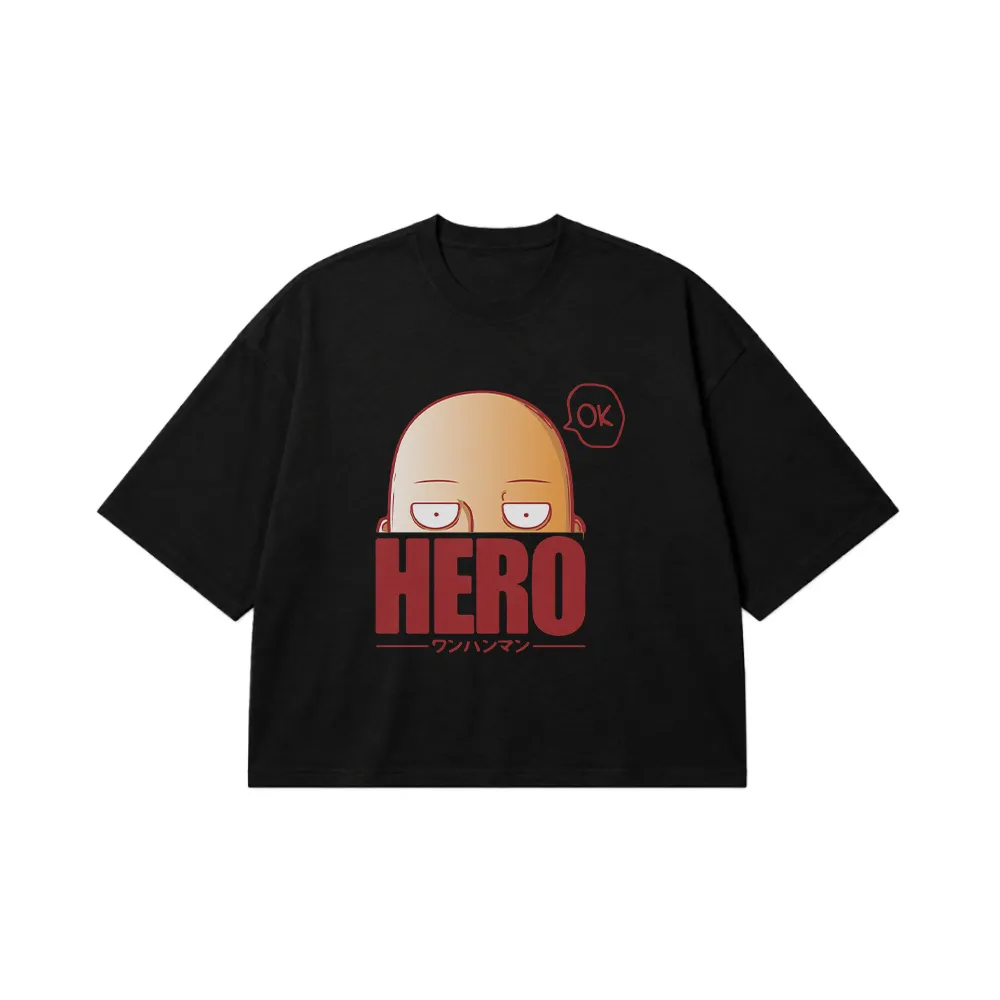 تیشرت باکسی انیمه وان پانچ من طرح سایتاما (One Punch Man) کد 29990
