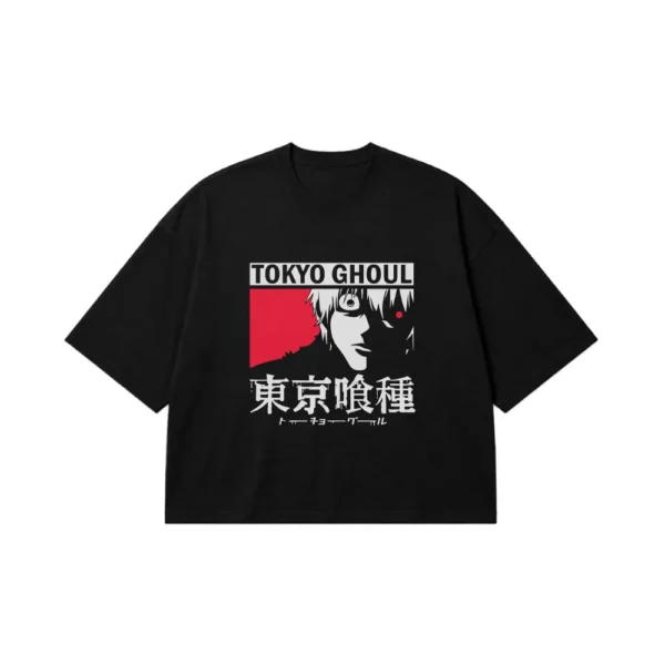 تیشرت باکسی انیمه توکیو غول طرح کانکی (Tokyo Ghoul) کد 30018