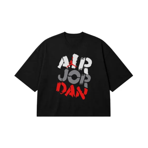 تیشرت باکسی ایر جردن طرح تایپوگرافی Jumpman کد 30240