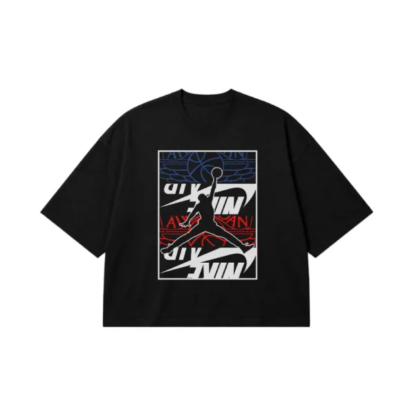 تیشرت باکسی ایر جردن طرح Jumpman کلاسیک کد 30264