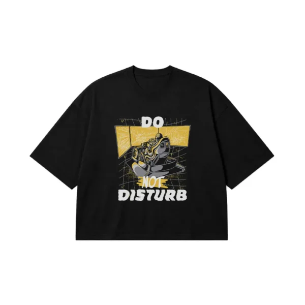 تیشرت باکسی فضانورد طرح Do Not Disturb کد 30474
