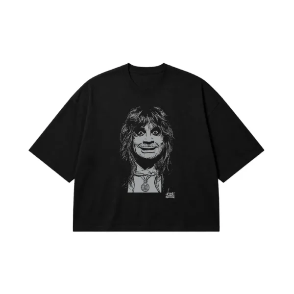 تیشرت باکسی آزی آزبورن طرح پرتره راک (Ozzy Osbourne) کد 30553