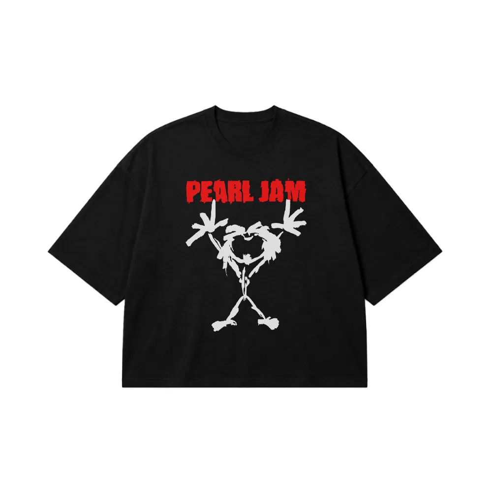 تیشرت باکسی پرل جم طرح آدمک بندبازی (Pearl Jam) کد 30557