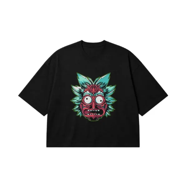 تیشرت باکسی ریک اند مورتی طرح چهره ریک (Rick and Morty) کد 30826