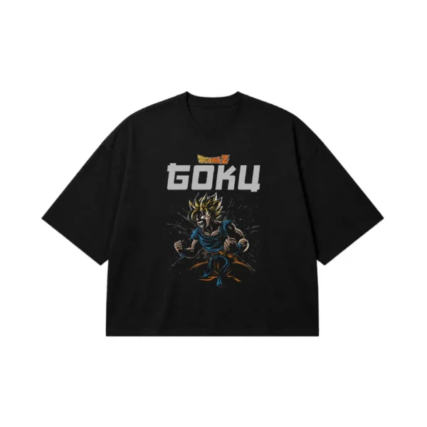 تیشرت باکسی انیمه دراگون بال طرح گوکو (Goku) کد 30910