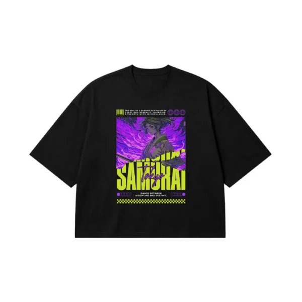 تیشرت باکسی سامورایی طرح توکیو (Samurai Tokyo) کد 31216