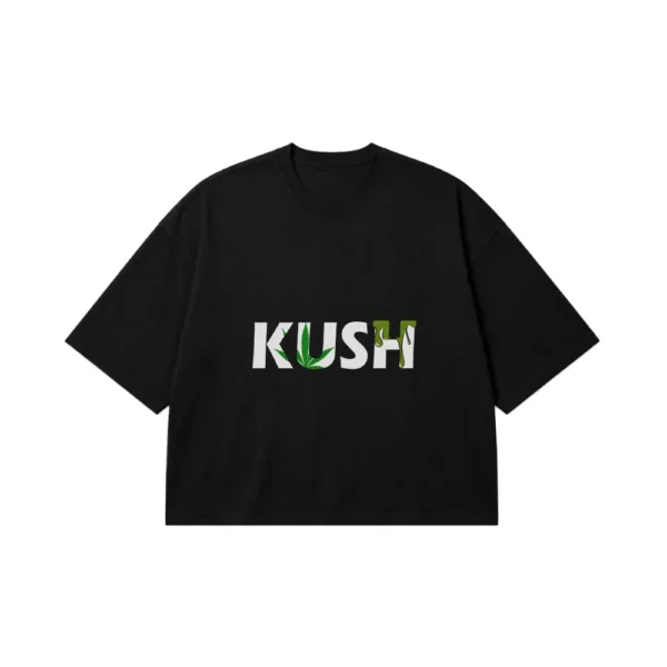 تیشرت باکسی تایپوگرافی کوش طرح KUSH کد 31689