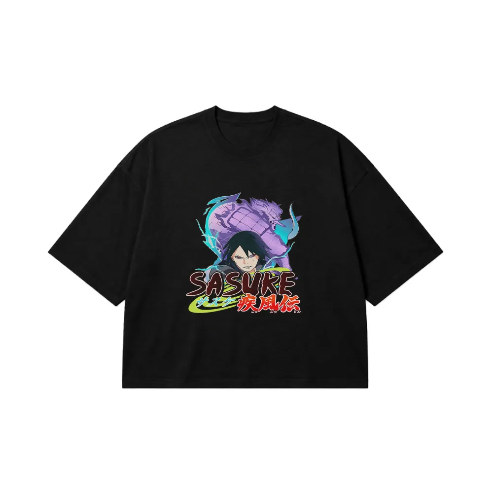 تیشرت باکسی انیمه ناروتو طرح ساسکه (Sasuke) کد 31698
