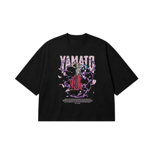 تیشرت باکسی انیمه وان پیس طرح یاماتو (Yamato) کد 31997
