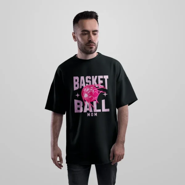تیشرت اورسایز بسکتبال طرح Basketball Mom کد 27457